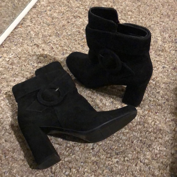 Black Suede Booties - Picture 6 of 6